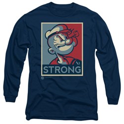 Popeye - Mens Strong Long Sleeve Shirt In Navy