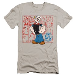 Popeye - Mens Through The Years Premium Slim Fit T-Shirt