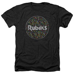 Rubik's Cube - Mens Circle Pattern Heather T-Shirt