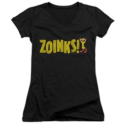 Scooby-Doo - Juniors Zoinks V-Neck T-Shirt