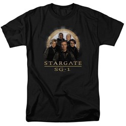 Stargate Sg-1 - Sg1 Team Adult T-Shirt In Black