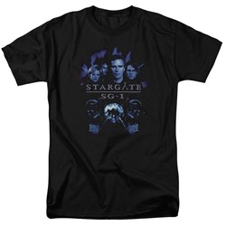 Stargate Sg-1 - Stargate Command Adult T-Shirt In Black