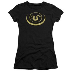 Stargate: Sg 1 - Goa'Uld Apothis Symbol Juniors T-Shirt In Black