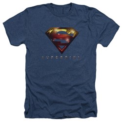 SuperGirl - Mens Logo Glare Heather T-Shirt