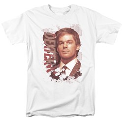 Dexter - Mens Splatter T-Shirt In White