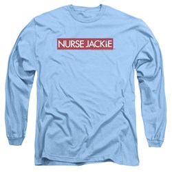 Nurse Jackie - Mens Logo Long Sleeve Shirt In Carolina Blue