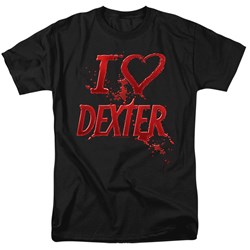 Dexter - Mens I Heart Dexter T-Shirt In Black