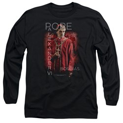 Borgias - Mens Pope Alexander Vi Long Sleeve Shirt In Black