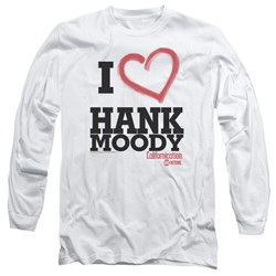 Californication - Mens I Heart Hank Moody Long Sleeve Shirt In White