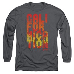 Californication - Mens Cali Type Long Sleeve Shirt In Charcoal