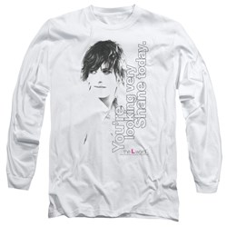 The L Word - Mens Looking Shane Today Long Sleeve Shirt In White