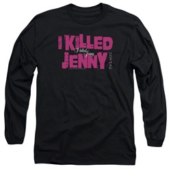 The L Word - Mens I Killed Jenny Long Sleeve Shirt In Black