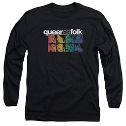 Queer As Folk - Mens Cast Long Sleeve Shirt In Black