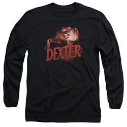 Dexter - Mens Drawing Long Sleeve Shirt In Black