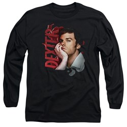 Dexter - Mens Layered Long Sleeve Shirt In Black