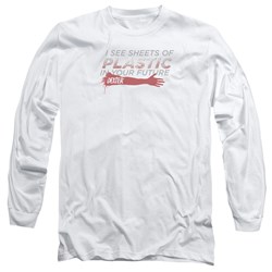 Dexter - Mens Plastic Prediction Long Sleeve Shirt In White