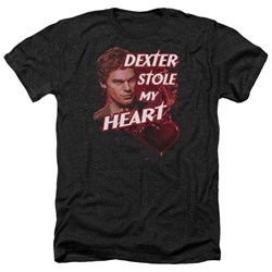 Dexter - Mens Bloody Heart Heather T-Shirt