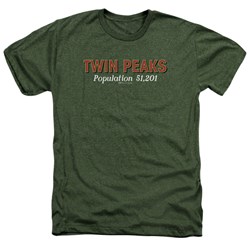 Twin Peaks - Mens Population Heather T-Shirt