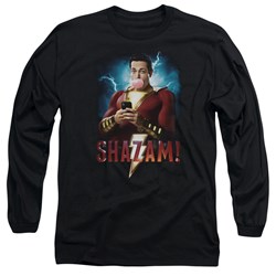Shazam Movie - Mens Blowing Up Long Sleeve T-Shirt