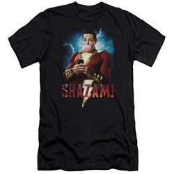 Shazam Movie - Mens Blowing Up Premium Slim Fit T-Shirt