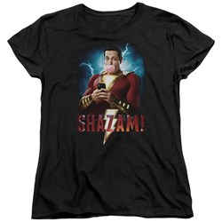 Shazam Movie - Womens Blowing Up T-Shirt