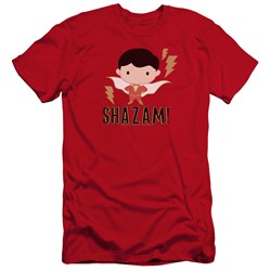 Shazam Movie - Mens Shazam Chibi Premium Slim Fit T-Shirt