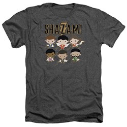 Shazam Movie - Mens Chibi Group Heather T-Shirt