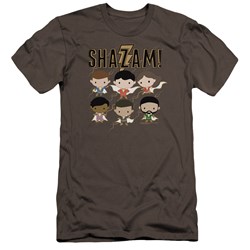 Shazam Movie - Mens Chibi Group Premium Slim Fit T-Shirt