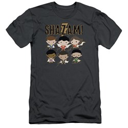 Shazam Movie - Mens Chibi Group Slim Fit T-Shirt