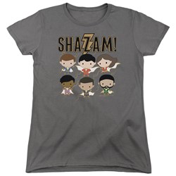 Shazam Movie - Womens Chibi Group T-Shirt