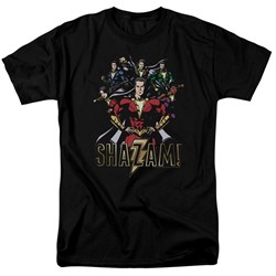 Shazam Movie - Mens Group Of Heroes T-Shirt