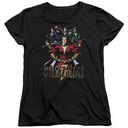 Shazam Movie - Womens Group Of Heroes T-Shirt