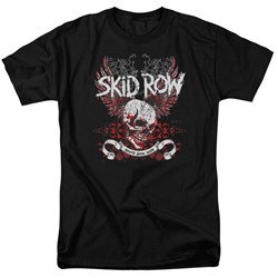 Skid Row - Mens Winged Skull T-Shirt