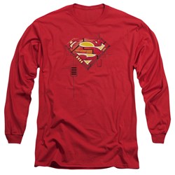 Superman - Mens Super Mech Shield Long Sleeve T-Shirt