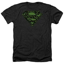 Superman - Mens Circuits Shield Heather T-Shirt