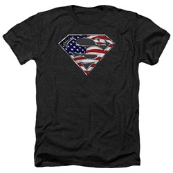 Superman - Mens All American Shield Heather T-Shirt