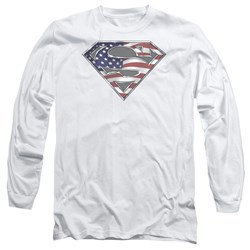 Superman - Mens All American Shield Long Sleeve T-Shirt