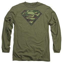 Superman - Mens Camo Logo Long Sleeve T-Shirt