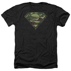 Superman - Mens Camo Logo Heather T-Shirt