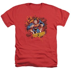 Superman - Mens Sorry About The Wall T-Shirt In Red