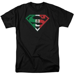 Superman - Mens Mexican Flag Shield T-Shirt