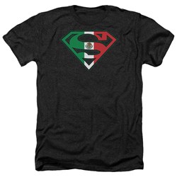Superman - Mens Mexican Flag Shield Heather T-Shirt