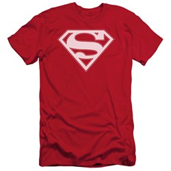Superman - Mens Red & White Shield T-Shirt In Red