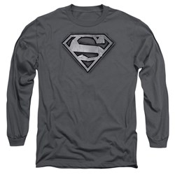 Superman - Mens Duct Tape Shield Long Sleeve T-Shirt