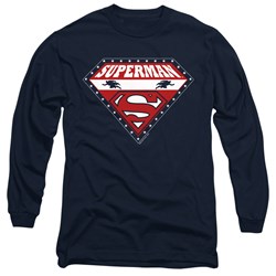 Superman - Mens Superman For President Long Sleeve T-Shirt