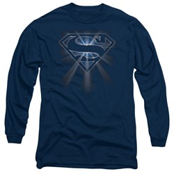 Superman - Mens Glowing Shield Long Sleeve T-Shirt