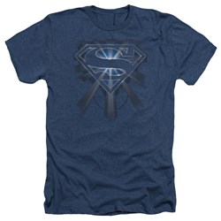 Superman - Mens Glowing Shield Heather T-Shirt