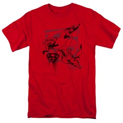 Superman - Omnipresent Adult T-Shirt In Red