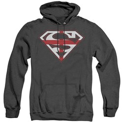 Superman - Mens English Shield Hoodie