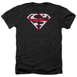 Superman - Mens English Shield Heather T-Shirt